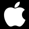 apple white on black